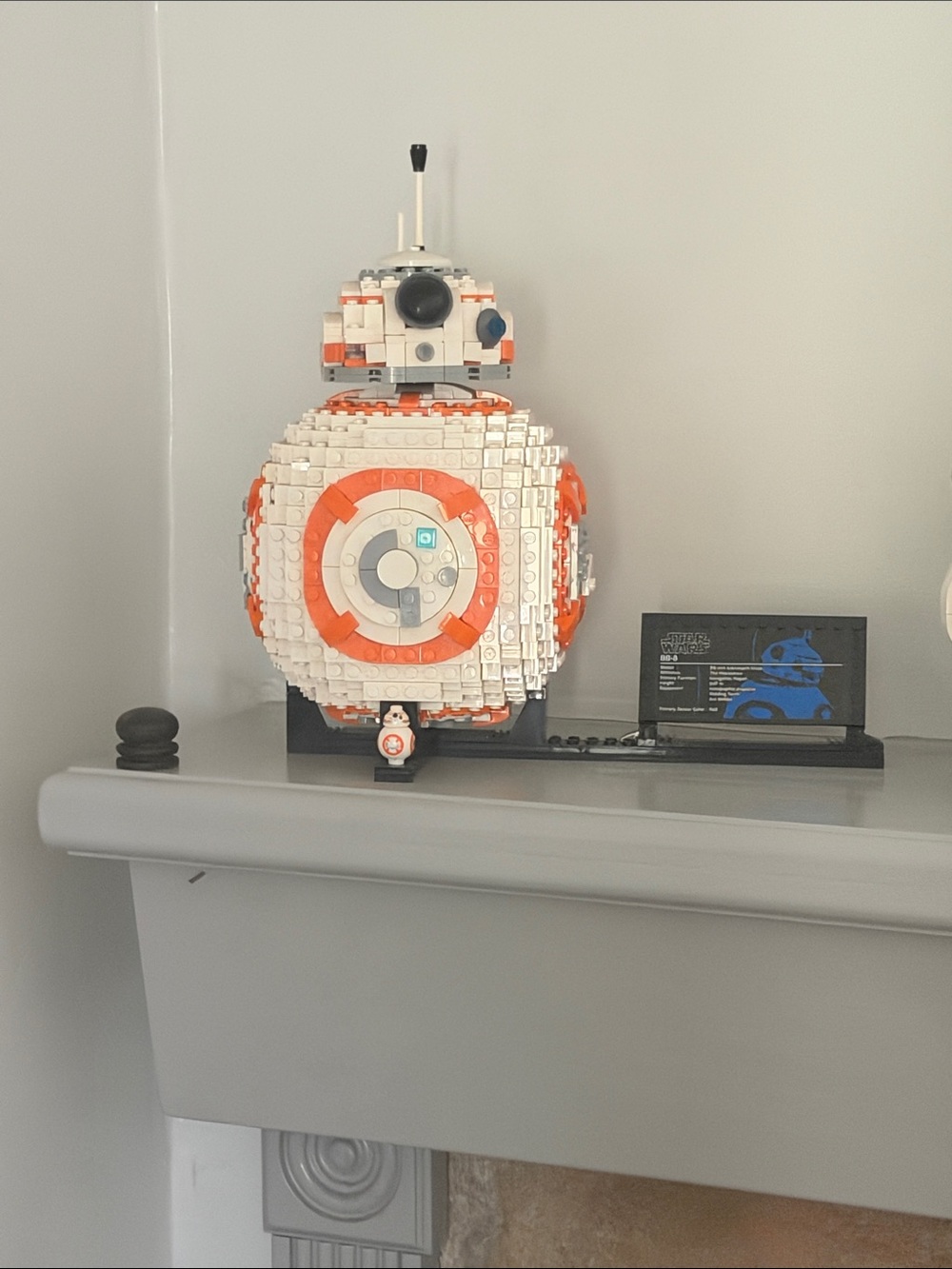 Lego BB-8 Droid Model - White and Orange